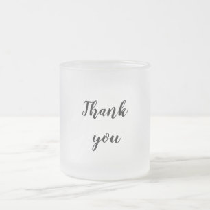 Tasse Givré Simple minimaliste élégant merci élégante coutume