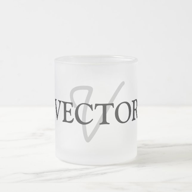 Tasse Givré simple minimum ajouter votre nom MONOGRAM GROOMSME (Centre)