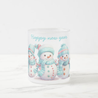 Tasse Givré Soleil bleu ciel givré