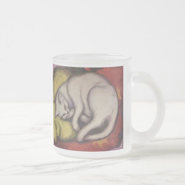 Tasse Givré Sommeil vintage de chat (Droit)