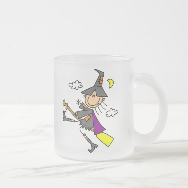 Tasse Givré Sorcière de Halloween sur le balai (Droit)