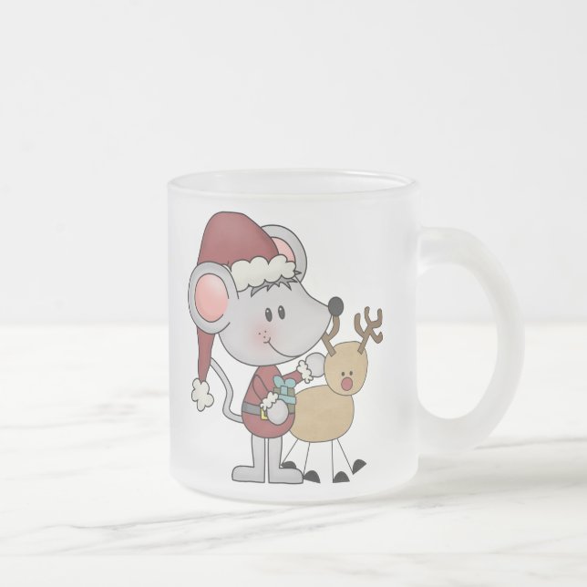 Tasse Givré Souris de Noël et (Droit)