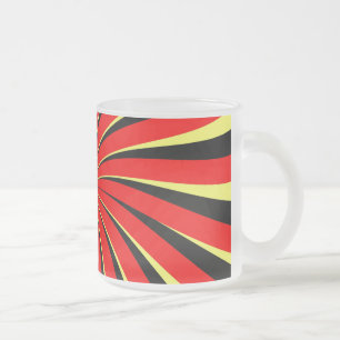 Tasse Givré Spirale Noir Rouge Jaune