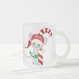 Tasse Givré Sucre de canne de souris de Noël