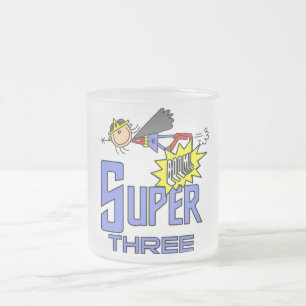 Tasse Givré Superhero Girl 3e Anniversaire Tshirts et cadeaux