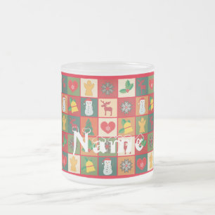 Tasse Givré Symboles de Noël Medley Art Thunder_Cove