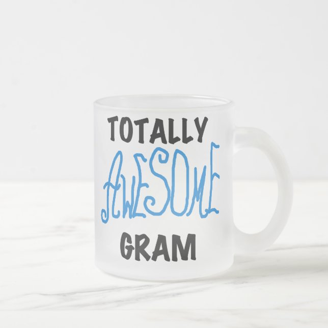 Tasse Givré T-shirts bleus et cadeaux de gramme totalement (Droit)