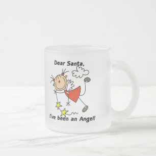 Tasse Givré T-shirts et Cadeaux Ange Silhouette Cher Père Noël