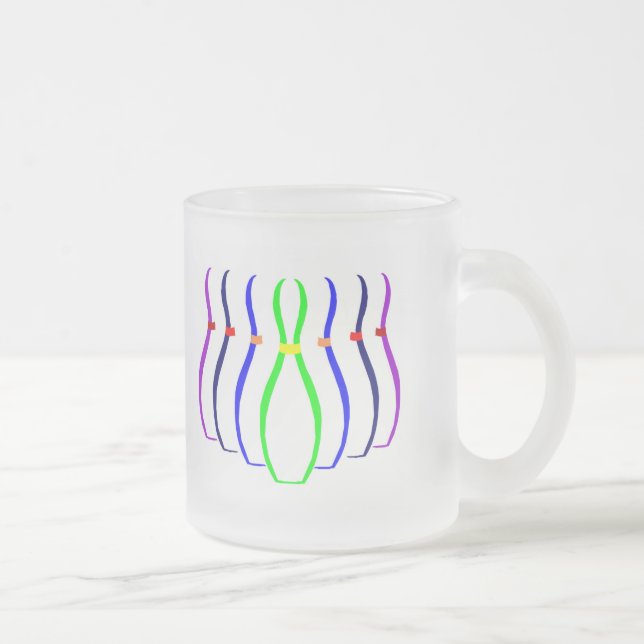 Tasse Givré T-shirts et cadeaux Bowling Pins. (Droit)
