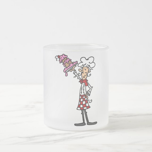 Tasse Givré T-shirts et cadeaux Chef avec gâteaux (Centre)