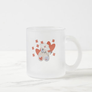 Tasse Givré T-shirts et cadeaux d'amour d'infirmière d'ours de