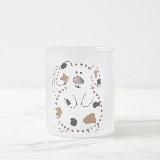 Tasse Givré T-shirts et cadeaux de chien de bande dessinée (Centre)