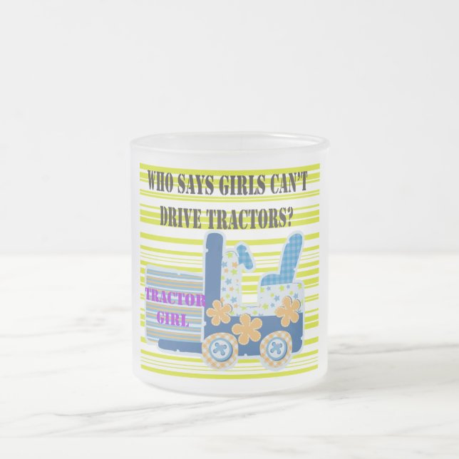 Tasse Givré T-shirts et cadeaux de fille de tracteur (Centre)