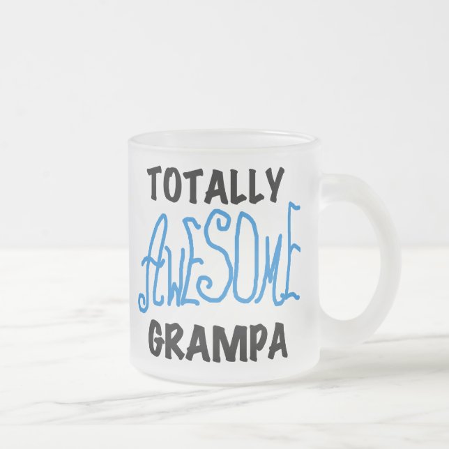 Tasse Givré T-shirts et cadeaux de Grampa bleu absolument géni (Droit)