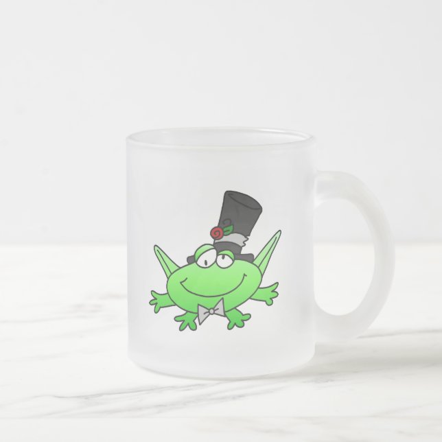 Tasse Givré T-shirts et cadeaux de marié de grenouille (Droit)