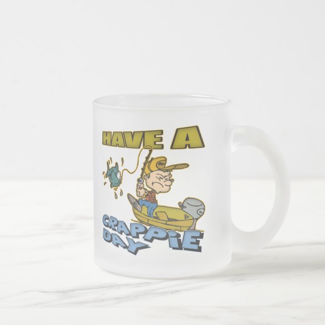 Tasse Givré T-shirts et cadeaux de pêche de jour de crapet (Droit)