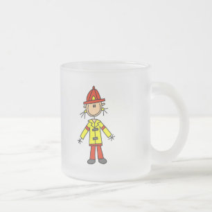 Tasse Givré T-shirts et cadeaux de pompier en bonhomme allumet