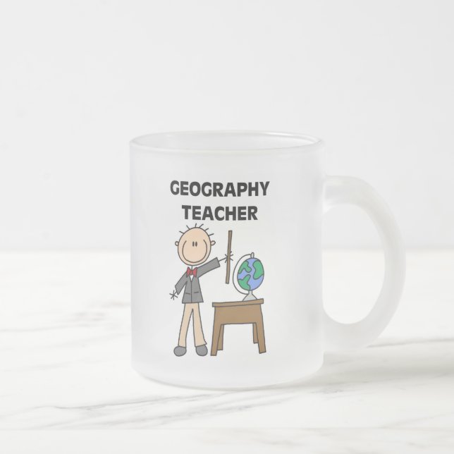 Tasse Givré T-shirts et cadeaux de PROFESSEUR de GÉOGRAPHIE (Droit)