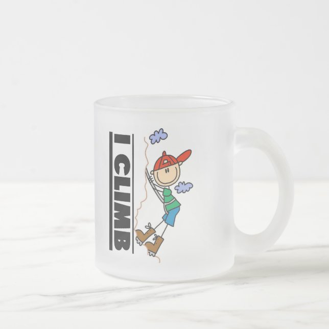 Tasse Givré T-shirts et cadeaux d'escalade de roche (Droit)