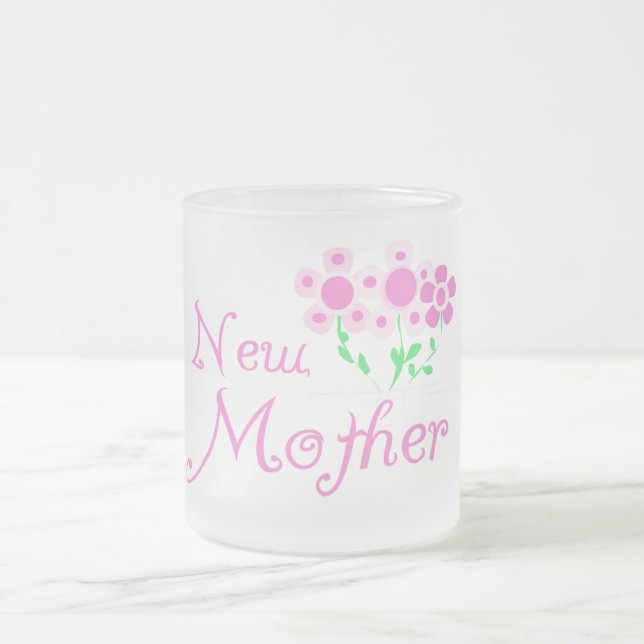 Tasse Givré T-shirts et cadeaux Mère Fleurs Roses (Centre)