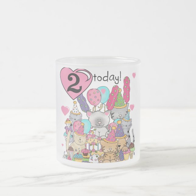 Tasse Givré T-shirts et cadeaux Party Kittens 2e anniversaire (Centre)