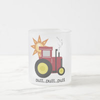 T-shirts et cadeaux rouges de tracteur de ferme