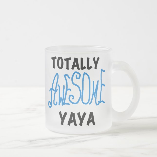 Tasse Givré T-shirts et cadeaux Yaya totalement géniaux (Droit)