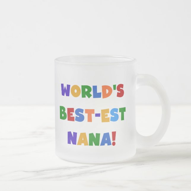 Tasse Givré T-shirts lumineux de couleurs du Meilleur-est Nana (Droit)