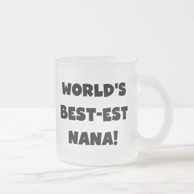 Tasse Givré T-shirts noir et blanc du Meilleur-est Nana du (Droit)