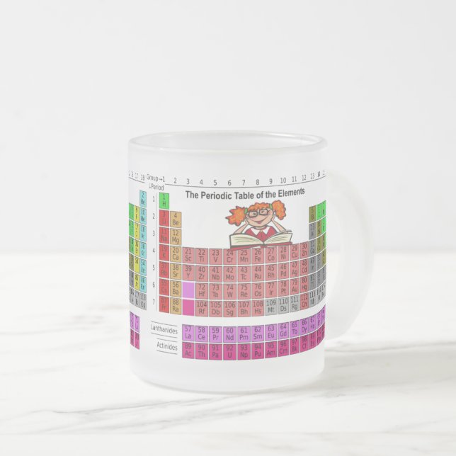 Tasse Givré Tableau périodique avec conception de la science f (Devant droit)