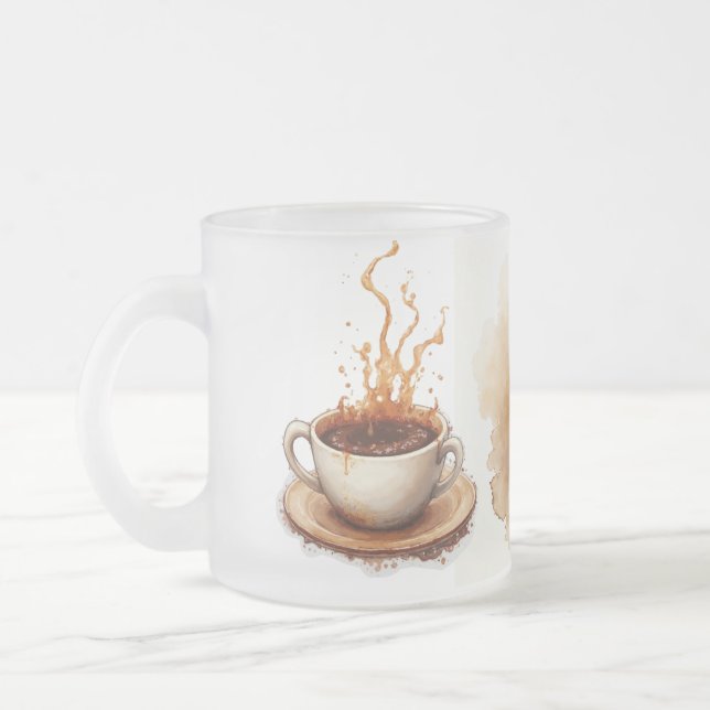 Tasse Givré Taché de café (Gauche)