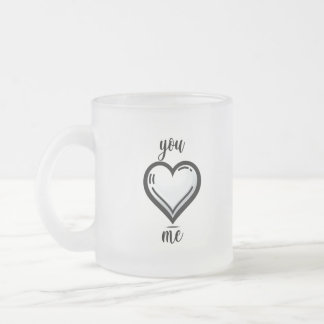 Tasse Givré Taza De Cristal Esmerilado cup for lovers