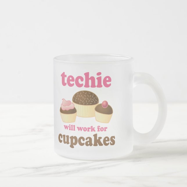 Tasse Givré Technicien mignon de petit gâteau (Droit)