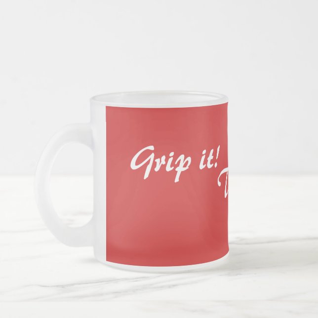 Tasse Givré texte original rime le slogan de boisson (Gauche)
