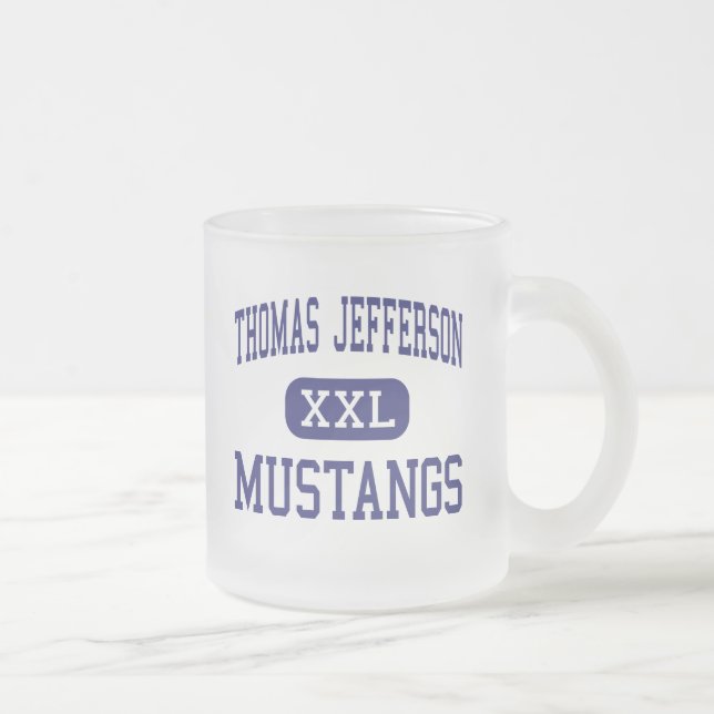 Tasse Givré Thomas Jefferson - mustangs - haut - San Antonio (Droit)