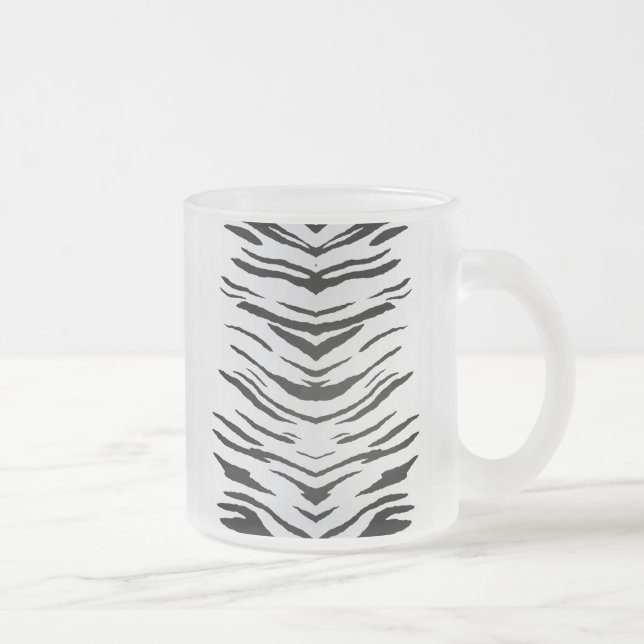 Tasse Givré Tigre ou zèbre blanc barré (Droit)