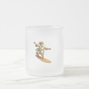 Tasse Givré Titre surfant Moïse drôle art biblique verre givré