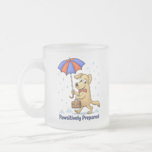 Tasse Givré Totalement prêt – Chien mignon avec parapluie