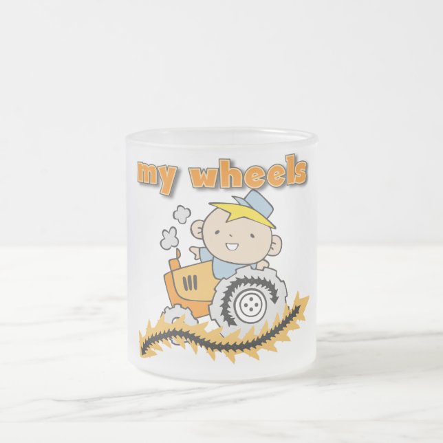 Tasse Givré Tracteur mes T-shirts et cadeaux de roues (Centre)