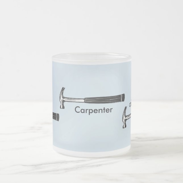 Tasse Givré Travailleur du bois bleu-clair de construction de (Centre)