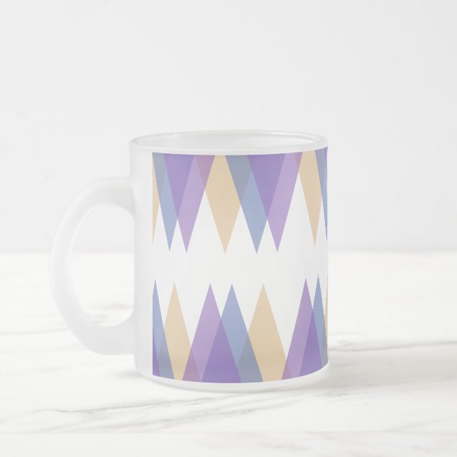 Tasse Givré Triangles pourpre, bleu et jaune (Gauche)