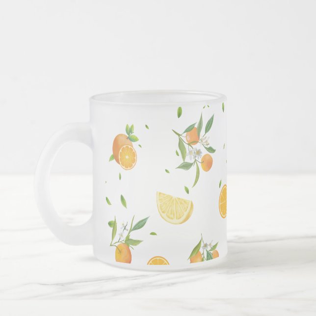 Tasse Givré Tropical Citrus SUMMER Orange lemon Slice (Gauche)