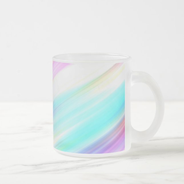 Tasse Givré Trucs de pinceau arc-en-ciel Pastel (Droit)