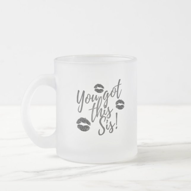 Tasse Givré Tu Vas Réussir Sœur ! (Gauche)