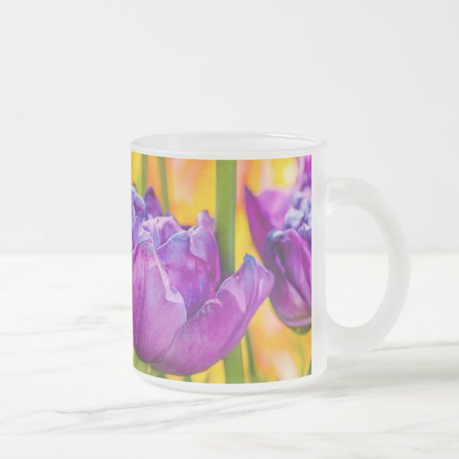 Tasse Givré Tulipes Enchantant rose profond (Droit)