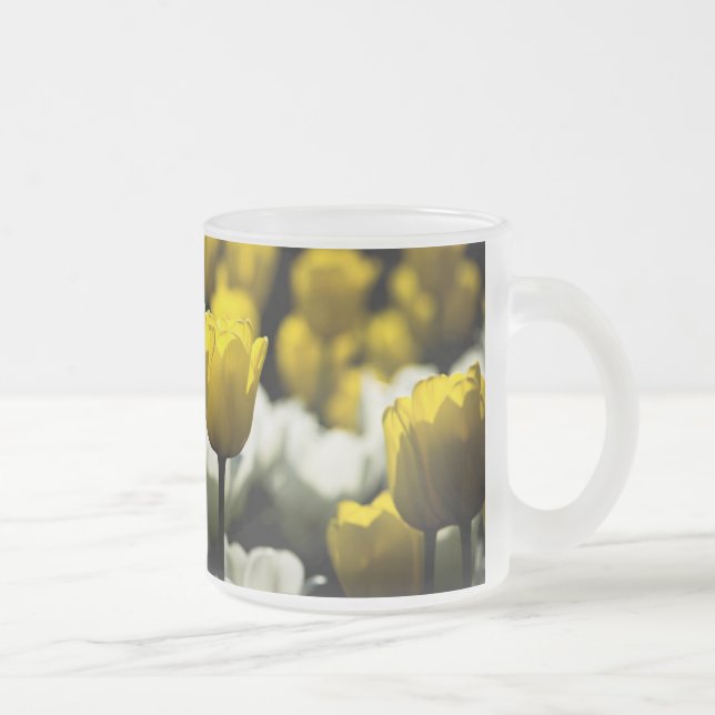 Tasse Givré Tulipes Jaune Et Blanc (Droit)