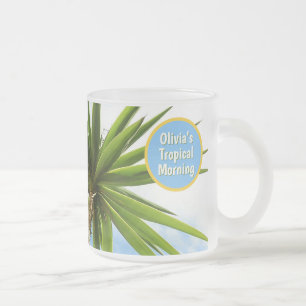 Tasse Givré Vacances personnalisées au yucca tropical matin