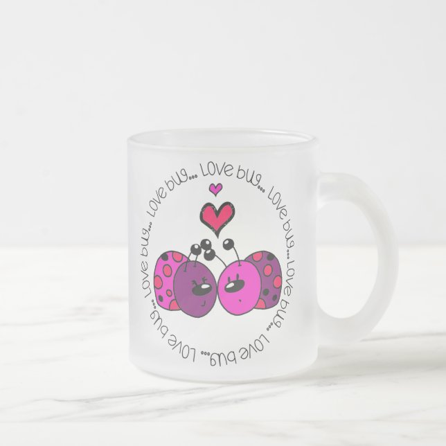 Tasse Givré Valentine Love Bug (Droit)