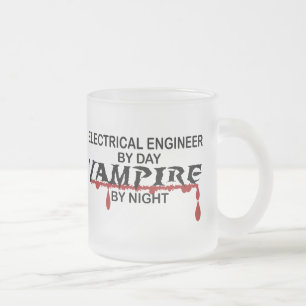 Tasse Givré Vampire d'ingénieur électrique par nuit