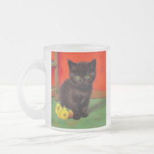 Tasse Givré Van Gogh Style Chat noir